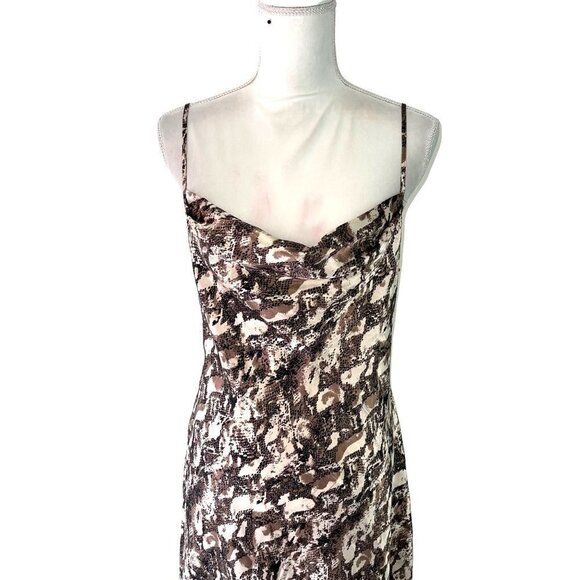 Expressions By California Dynasty Slip Nightgown Womens Size Medium Snake Print - Picture 9 of 12